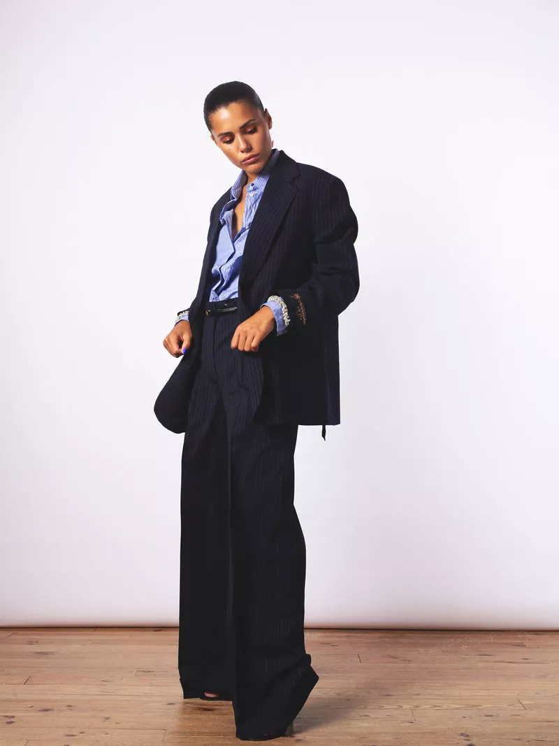 Pantalon Large Rayure – Image 3