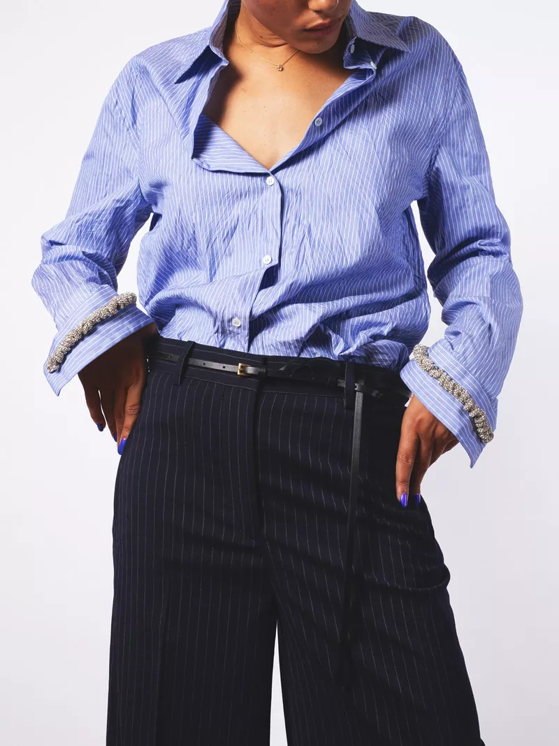 Pantalon Large Rayure – Image 2