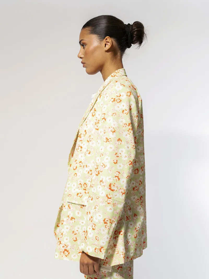 Veste Oversized Crêpe Marocain Imprimé – Image 5