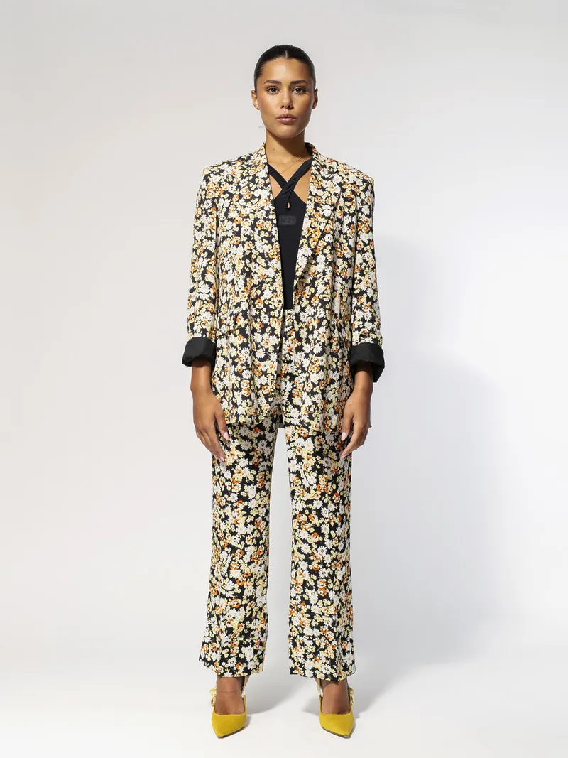 Veste Oversized Crêpe Marocain Imprimé – Image 3