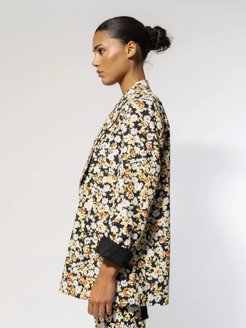 Veste Oversized Crêpe Marocain Imprimé – Image 6