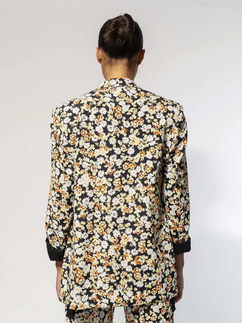 Veste Oversized Crêpe Marocain Imprimé – Image 7